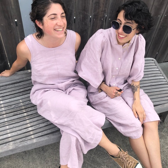 Ilana Kohn Caroline Shorts, Cute Linen Culottes - Picture 3 of 3